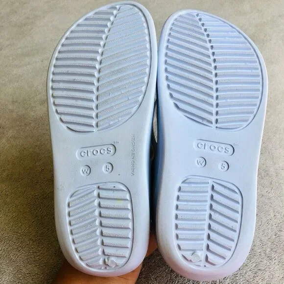 Crocs Women’s White Getaway Strappy Sandal Flip Flops - Picture 8 of 9